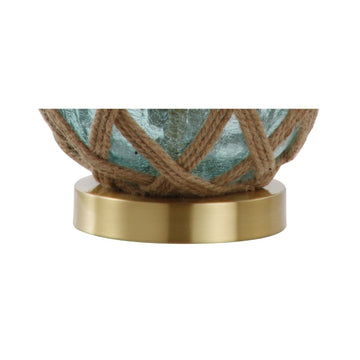 Andrews 21.5" LED Glass/Rope Table Lamp - JONATHAN Y